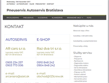 Tablet Screenshot of 123-autoservis.sk